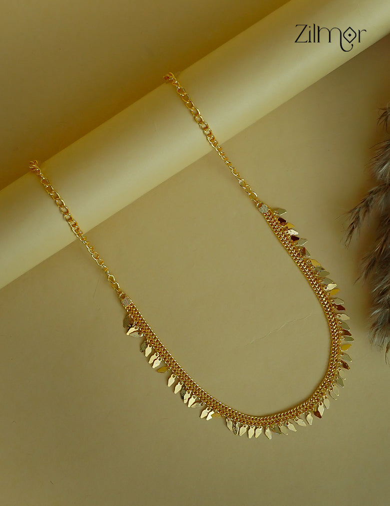 18k Gold Plated Simple kerala style Elakka Thali choker Necklace