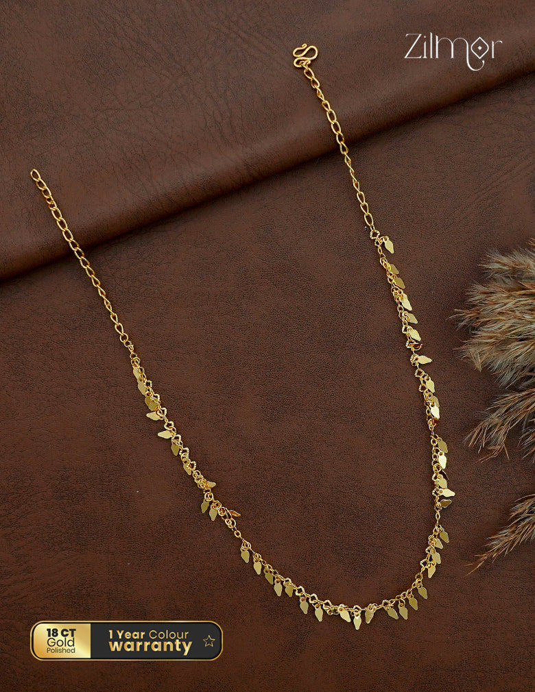18k Gold Plated  kerala style ElakkaThali choker Necklace  - KY1012546