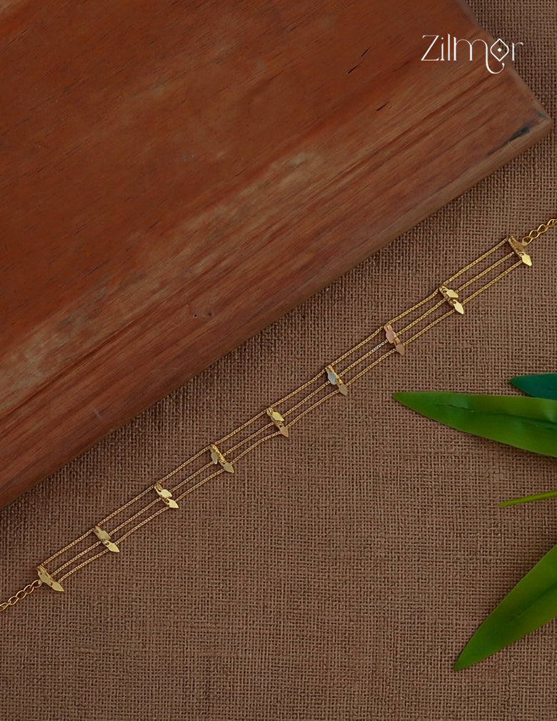 18k Gold Plated  kerala style ElakkaThali choker Necklace  - PE1012366