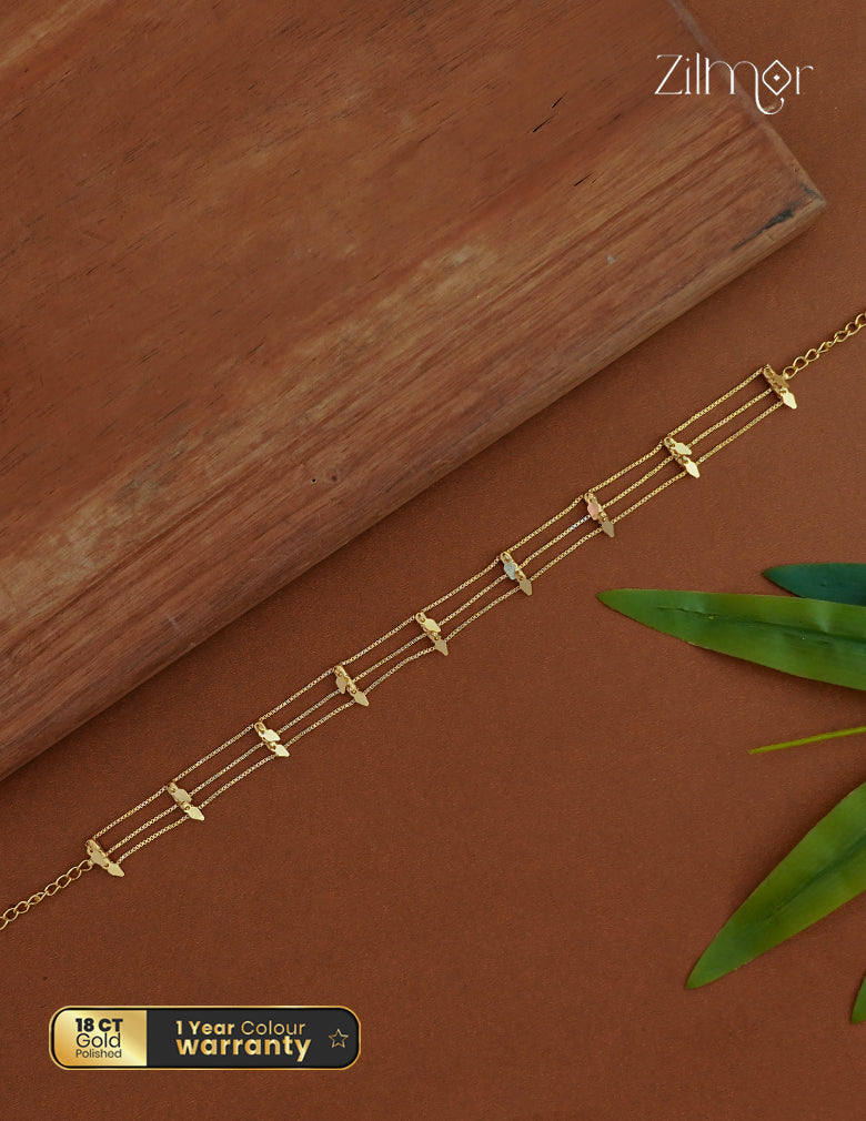 18k Gold Plated  kerala style ElakkaThali choker Necklace  - PE1012366
