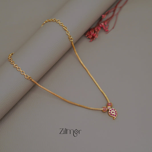 ZN1011520 -  Simple Stone Mango Necklace (color option)