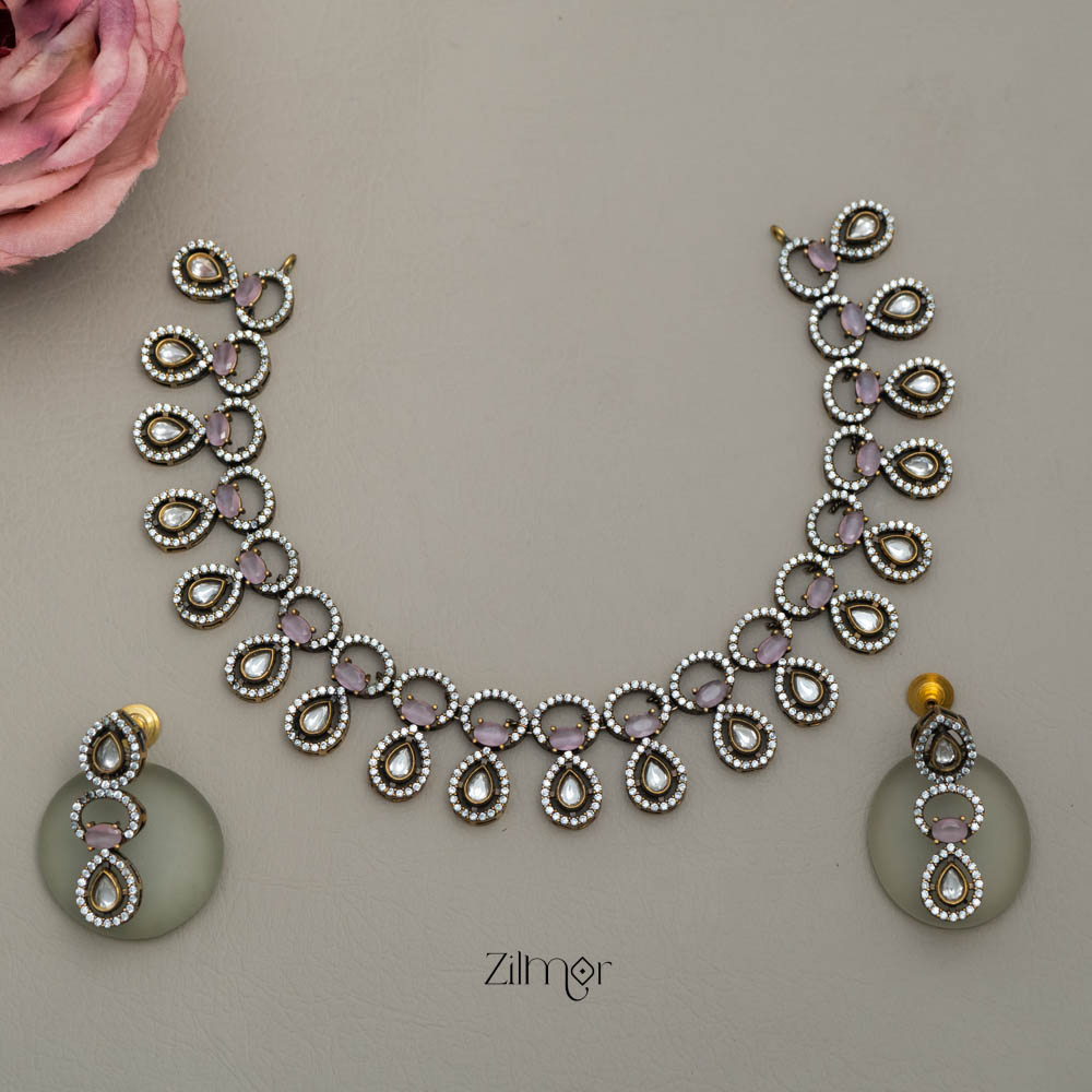 KH101210 - Victorian AD Necklace Earring Set