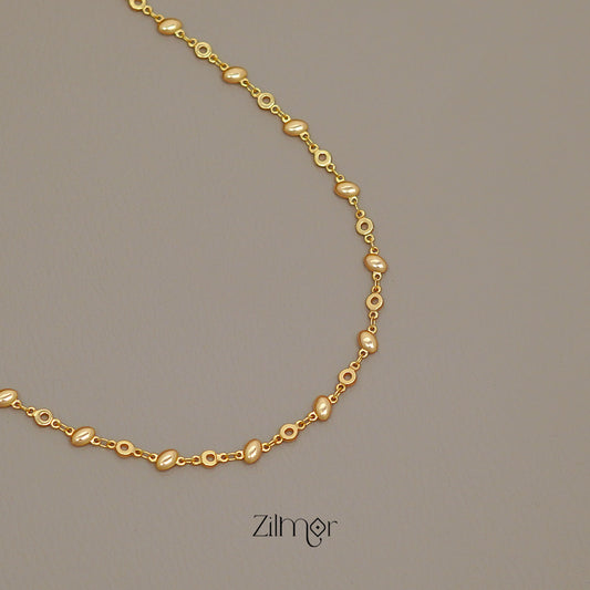 KT1011532 - Gold toned Simple Chain Necklace