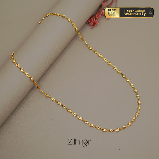 KT1011532 - Gold toned Simple Chain Necklace