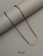 PE100886 - Gold Plated AD Stone Pendant Mangalsutra Necklace