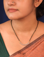 PE100886 - Gold Plated AD Stone Pendant Mangalsutra Necklace