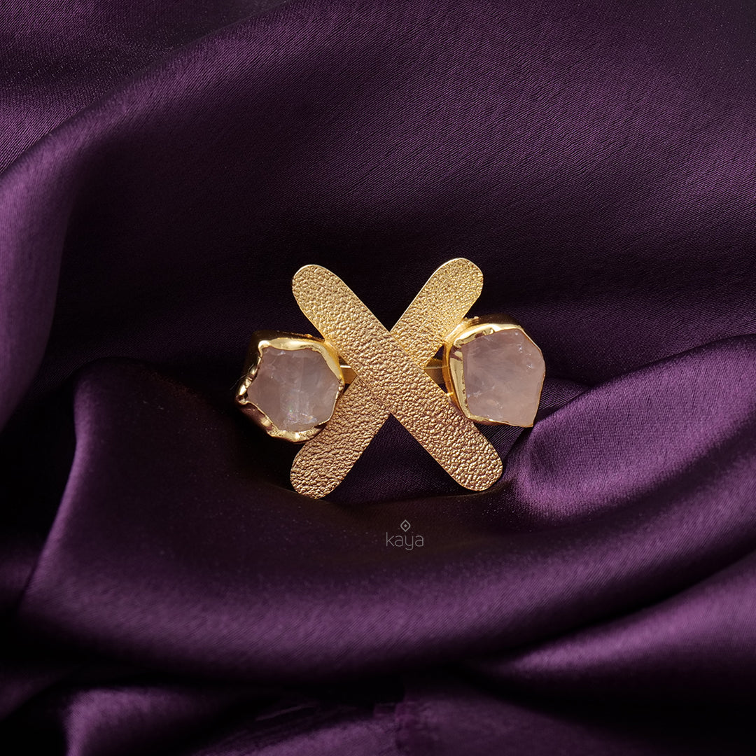 KR200127 - Natural Raw Stone Ring 5-Zilmor