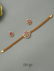 BH1011265 -  Premium Antique AD Pendant Necklace Earrings Set