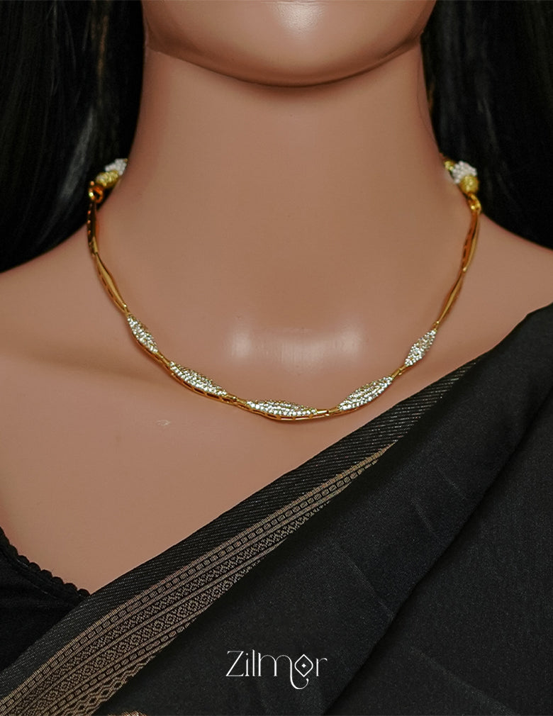 SN1011365 - Premium Antique AD Stone  Necklace with Earrings