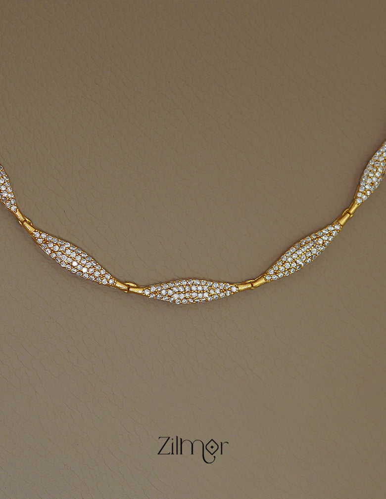 SN1011365 - Premium Antique AD Stone  Necklace with Earrings