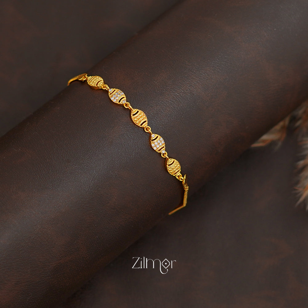 ZK1011397 - Gold Toned Stone Bracelet