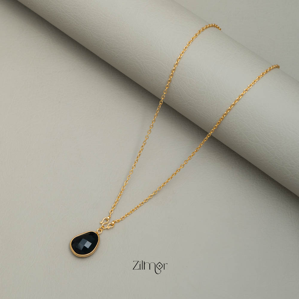 PE101063 - Gold toned Simple chain With Pendant (color option)