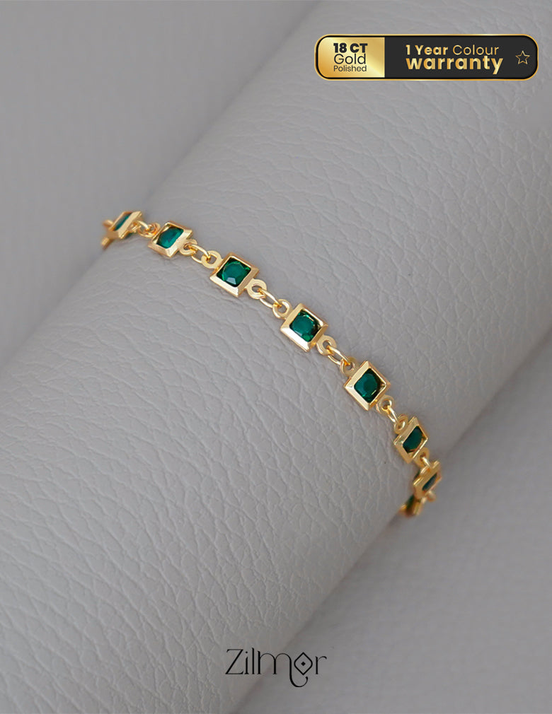 KT1011681 - Gold Plated Multi Stone Bracelet (color option)