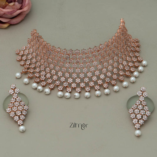 Zeena Bridal AD Necklace Set