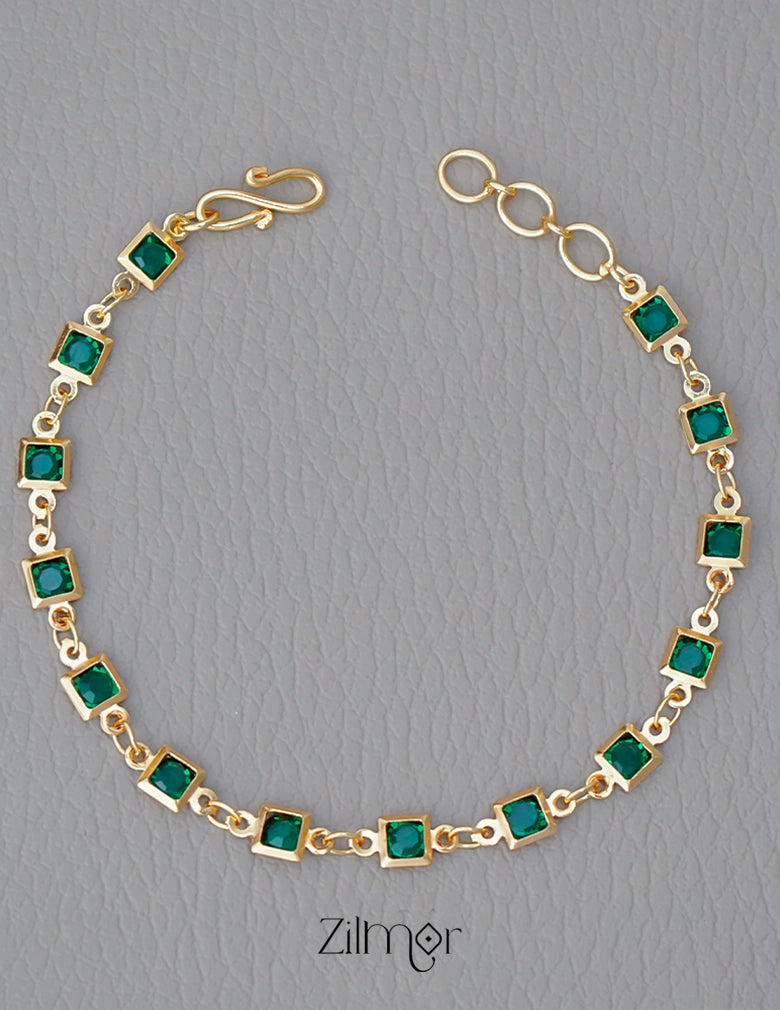 KT1011681 - Gold Plated Multi Stone Bracelet (color option) 4-Zilmor