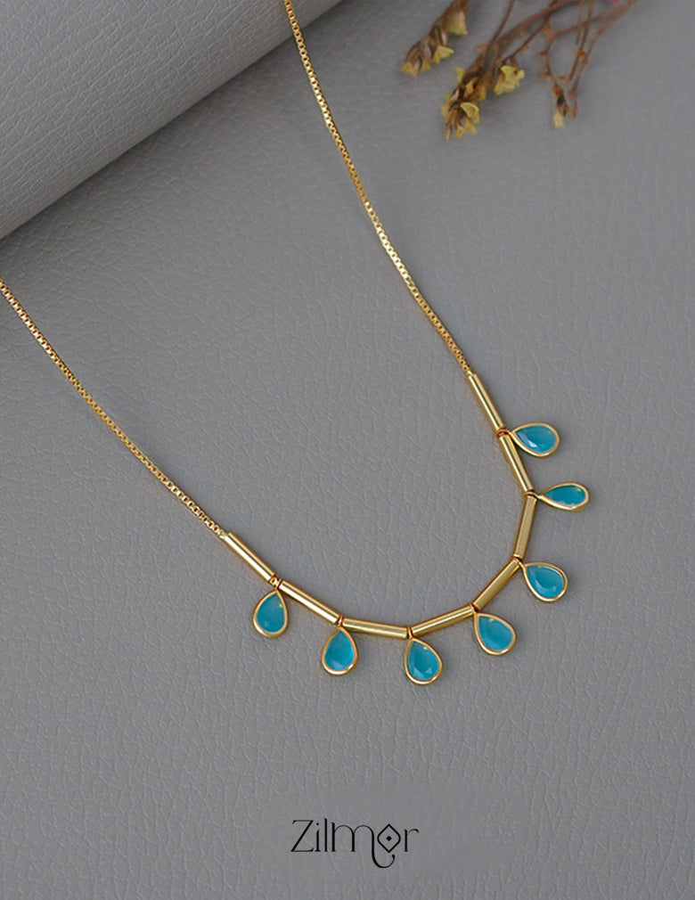 PE101657  - Gold tone Simple Necklace 6-Zilmor