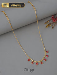 PE101657  - Gold tone Simple Necklace 4-Zilmor