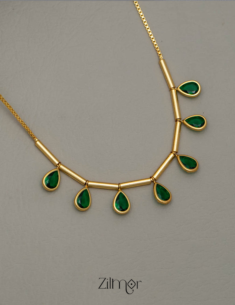 PE101657  - Gold tone Simple Necklace 9-Zilmor