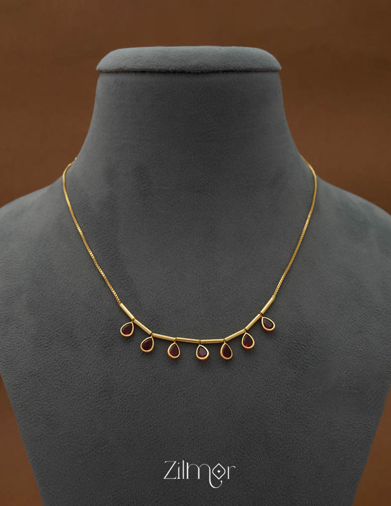 PE101657  - Gold tone Simple Necklace 10-Zilmor