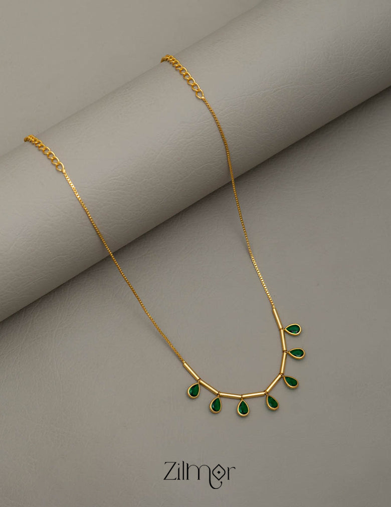 Chain Gold Jewellery Simple Designs Necklace Lotus Hasli Design