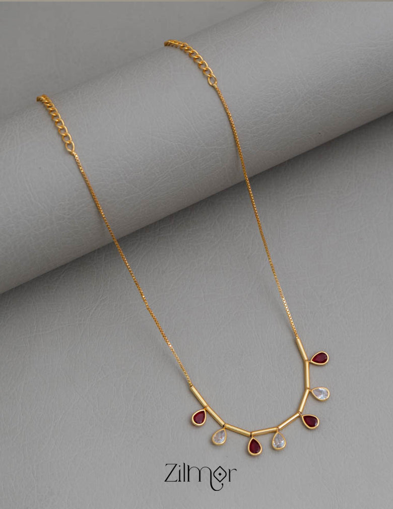 PE101657  - Gold tone Simple Necklace 8-Zilmor