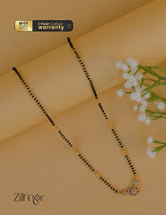 PP1011952- Gold Plated AD Stone Pendant Mangalsutra Necklace