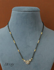 PP1011952- Gold Plated AD Stone Pendant Mangalsutra Necklace