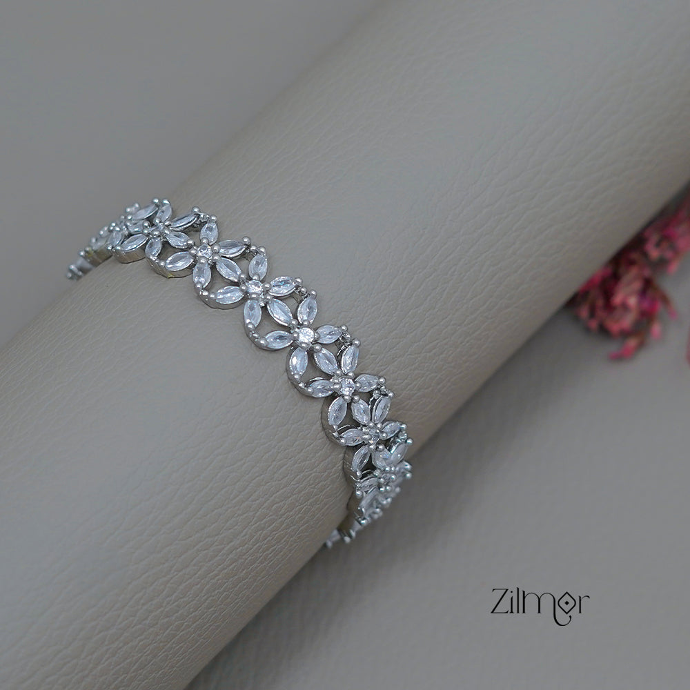 CL1011548 - Silver AD Stone Bangle