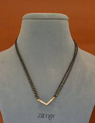 PP1011637- Gold Plated AD Stone Pendant Traditional Mangalsutra Necklace 3-Zilmor