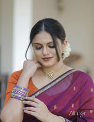 Premium Antique Choker with Earrings (color option) - SN10057 2-Zilmor