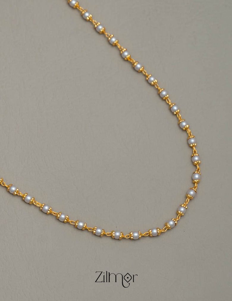 TR101742 - Daily Wear Simple Pearl Necklace 3-Zilmor