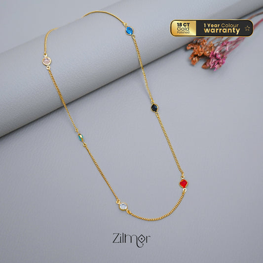 KT1011546 - Semi Precious stone daily wear necklace