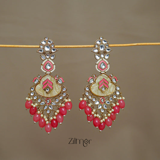 FS1011252 -  Designer Kundan Chandbali Earrings