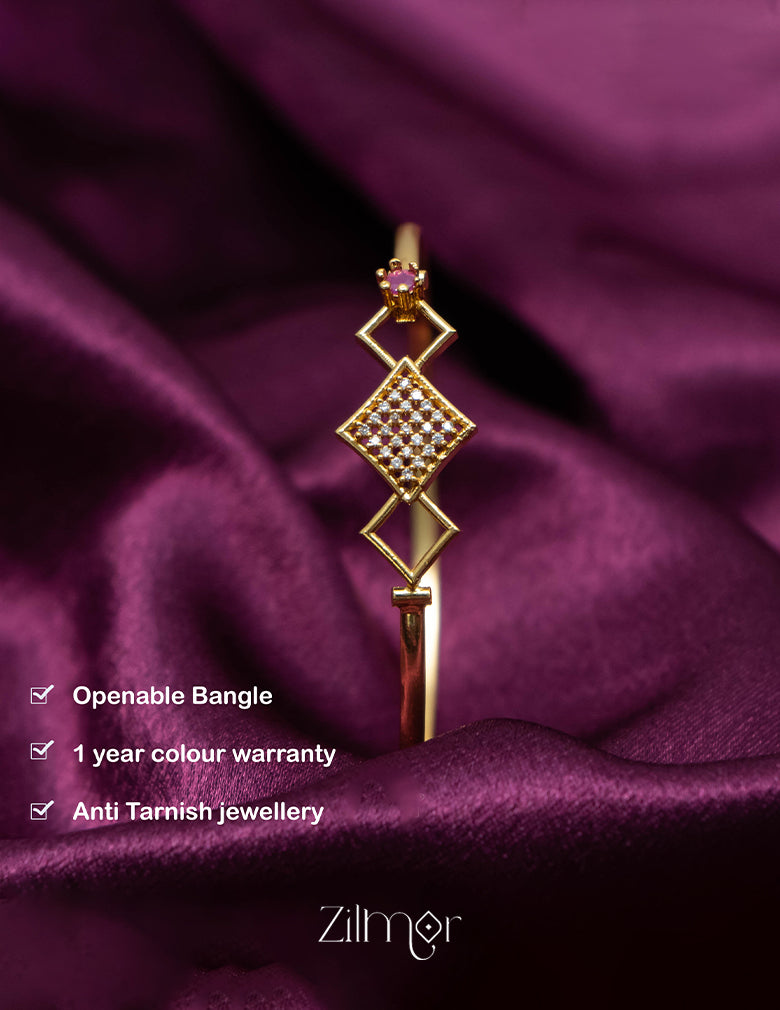 KF101237 - Gold Plated Openable Bangle 3-Zilmor