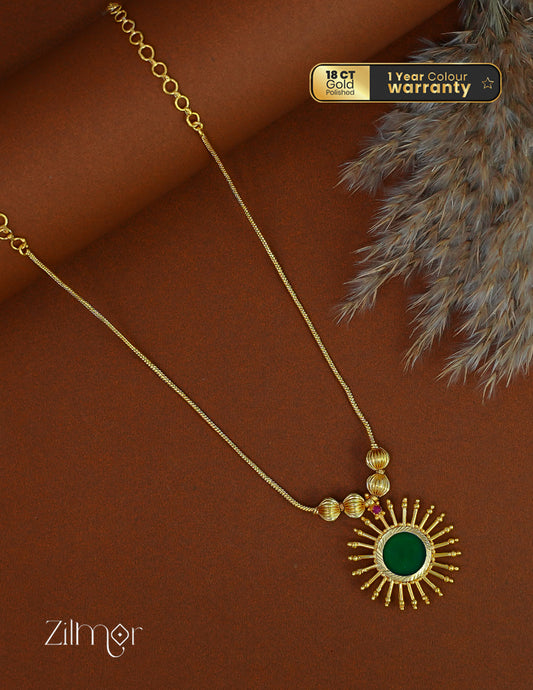 ZR1011933 -  Gold Plated Kerala Traditional Palakka  Necklace 1-Zilmor