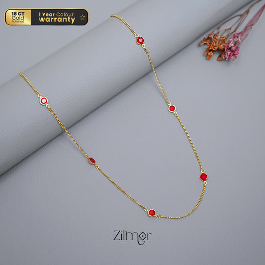 KT1011546 - Semi Precious stone daily wear necklace