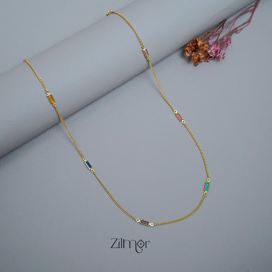 KT1011545 - Semi Precious stone daily wear necklace