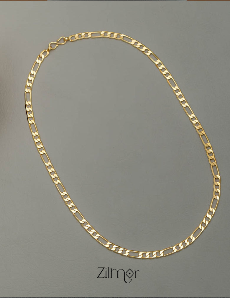 KY101539 - Anti Tarnish Figaro Link Chain Necklace 2-Zilmor