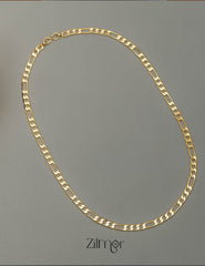 KY101539 - Anti Tarnish Figaro Link Chain Necklace
