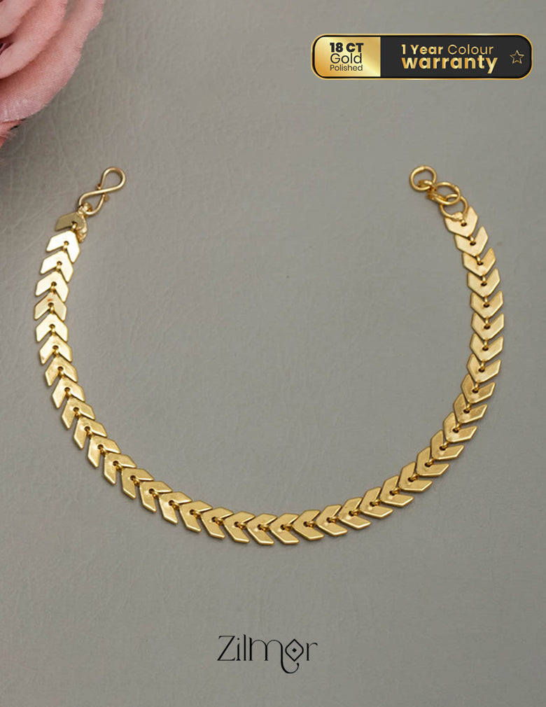 KY101746 - Anti Tarnish Leaf Bracelet 1-Zilmor