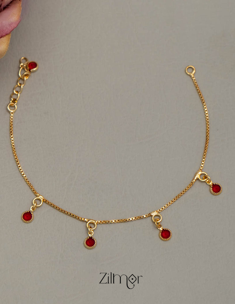 TR101712 - Gold Toned Stone Bracelet