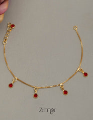 TR101712 - Gold Toned Stone Bracelet