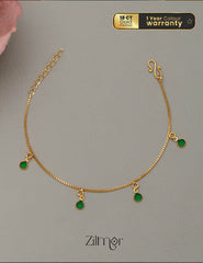 TR101712 - Gold Toned Stone Bracelet