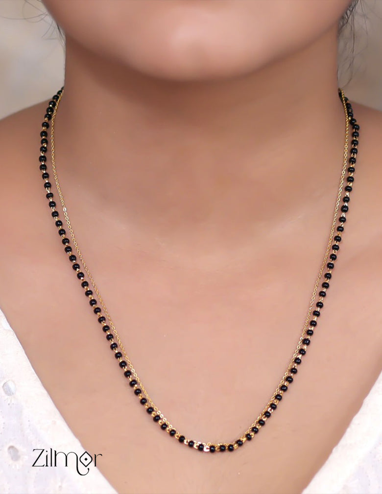Simple Double KY101544 - Simple Double layer Necklace – Zilmor