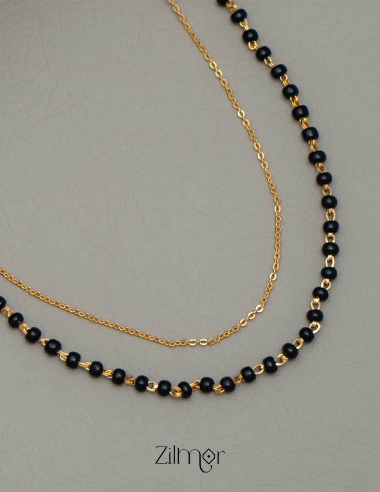 KY101544 - Simple Double layer Necklace 2-Zilmor