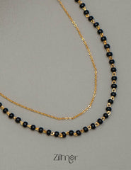 KY101544 - Simple Double layer Necklace 2-Zilmor