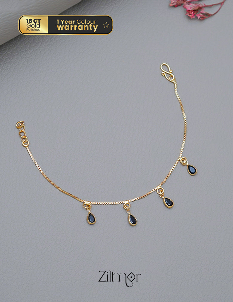 TR101710 - Gold Toned Stone Bracelet 1-Zilmor