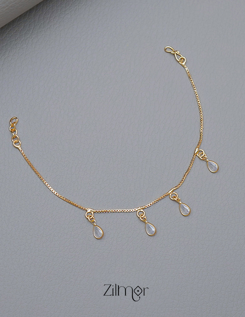 TR101710 - Gold Toned Stone Bracelet 4-Zilmor