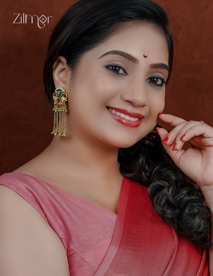 Kashmiri Earrings – Handcrafted Traditional Danglers - FS1012351