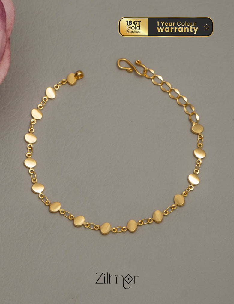 KY1011755 - Anti Tarnish Dot Layered Chain Necklace & Bracelet Combo 3-Zilmor